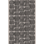 Pentik Vilja Beige / Black Cotton-Linen Fabric