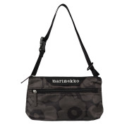 Marimekko Unikko Black / Dark Grey Small Neat Crossbody Shoulder Bag