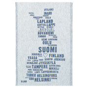 Lapuan Kankurit My Finland White / Dark Blue Tea Towel