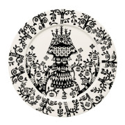 iittala Taika White / Black Dinner Plate - 10-1/2"