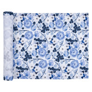 Pentik Lapin Kukka White / Blue Coated Table Runner