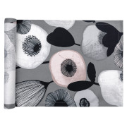 Pentik Pastelli Grey / Black / Pink Table Runner