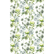 Pentik Freesia Green / White Acrylic-Coated Cotton Fabric
