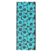 Marimekko Fiore Unikko Black / Blue Scarf