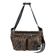 Marimekko Jokuraita Brown / Black Medium Sling Shoulder Bag