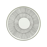 Marimekko Kukat Puhkeavat Black / White / Green Salad Plate
