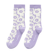 Marimekko Linjaus Unikko Lilac / Off White Socks