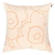 Marimekko Piirto Unikko Peach / Off White Large Throw Pillow