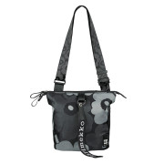 Marimekko Unikko Black / Grey Carry All Shoulder Bag