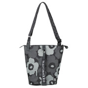 Marimekko Unikko Black / Grey All Day Bucket Shoulder Bag