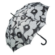 Marimekko Unikko Black / Light Grey Stick Umbrella