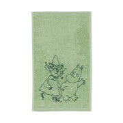 Arabia Moomin Friends Forever Green Guest Towel - 80th Anniversary