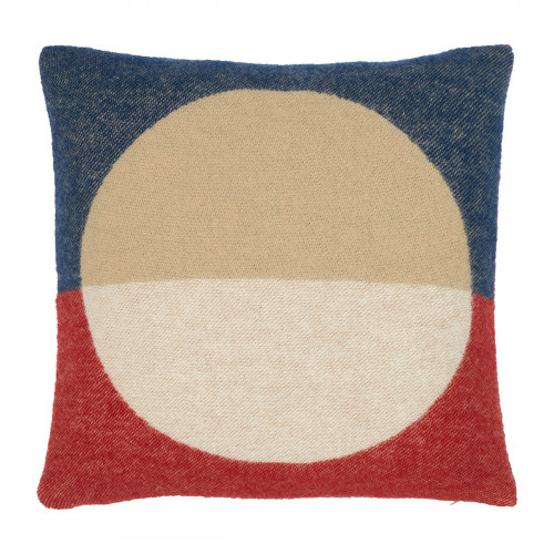 Marimekko Viitta Sand / Navy Blue / Red Throw Pillow