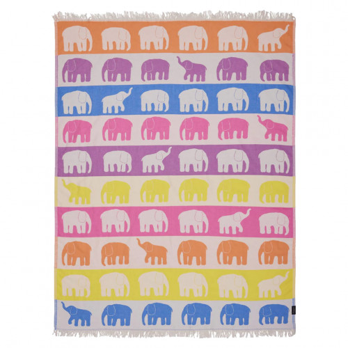 Finlayson Elefantti Vapaa Multicolor Throw Blanket