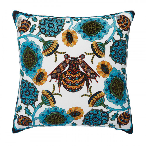 Klaus Haapaniemi Flower Bee Velvet Throw Pillow