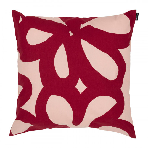 Marimekko Jattikukka Light Pink / Dark Red Throw Pillow