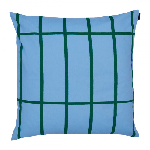 Marimekko Tiiliskivi Light Blue / Green Outdoor Throw Pillow