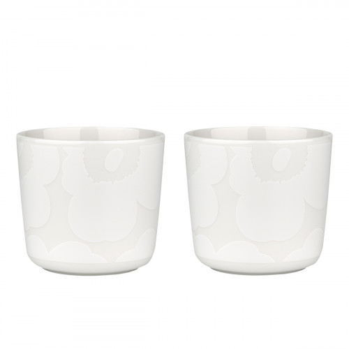 Marimekko Unikko White / Off White Coffee Cups - Set of 2