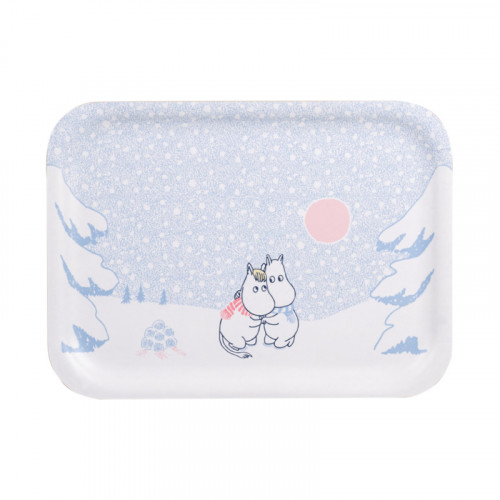 Muurla Moomin Let it Snow Blue Small Tray