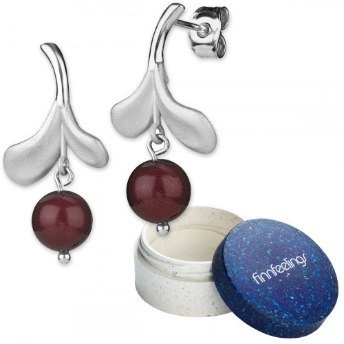 FinnFeelings Lingonberry Silver Earrings