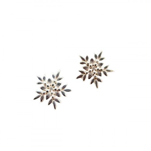 Korunilo Arctic Flower Silver Earrings