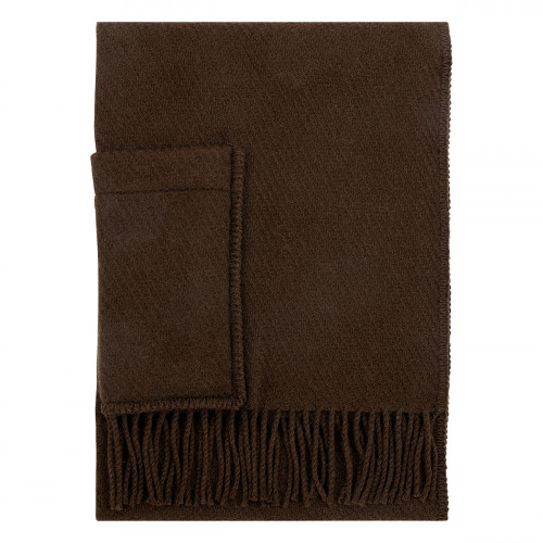 Lapuan Kankurit Uni Chocolate Brown Wool Pocket Shawl