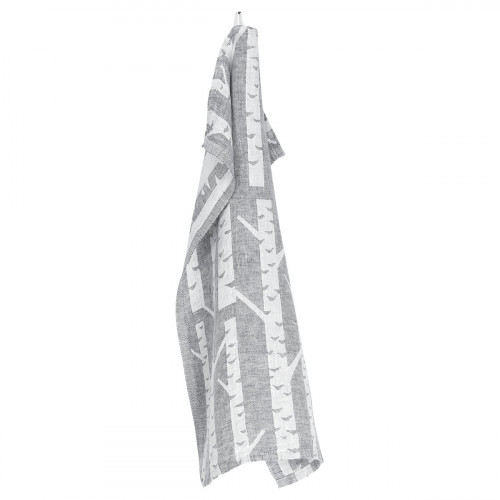 Lapuan Kankurit Koivu White / Grey Linen Sauna Towel / Seat Cover