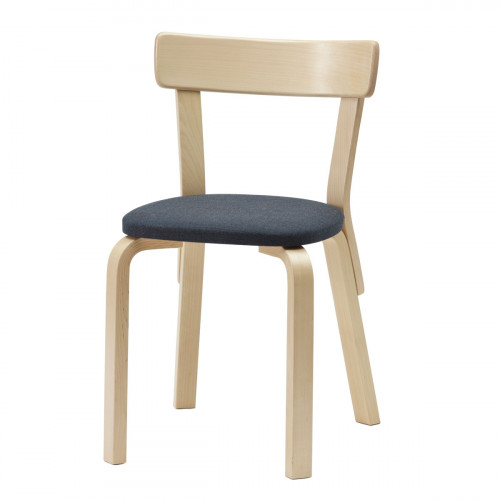 Artek Alvar Aalto Chair 69 - Upholstered Seat