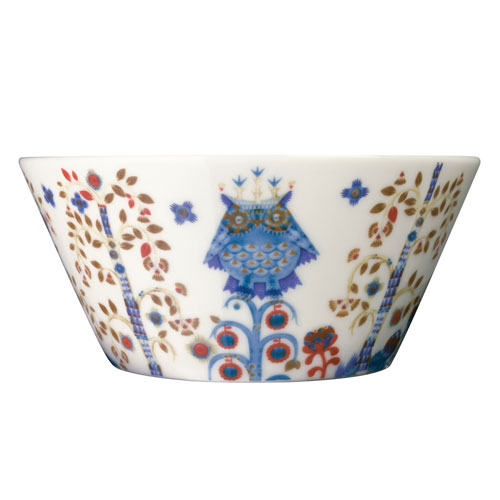 iittala Taika White / Blue Serving Bowl