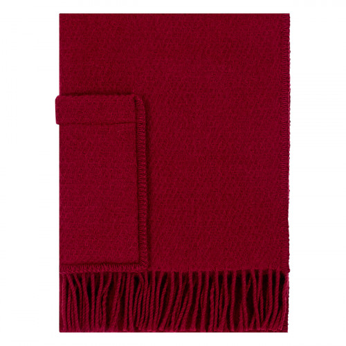 Lapuan Kankurit Uni Dark Red Wool Pocket Shawl