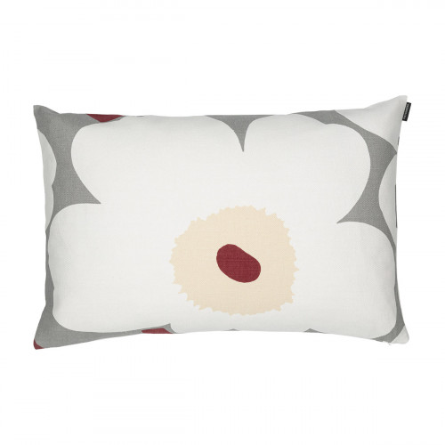 Marimekko Unikko White / Grey / Red Lounge Pillow