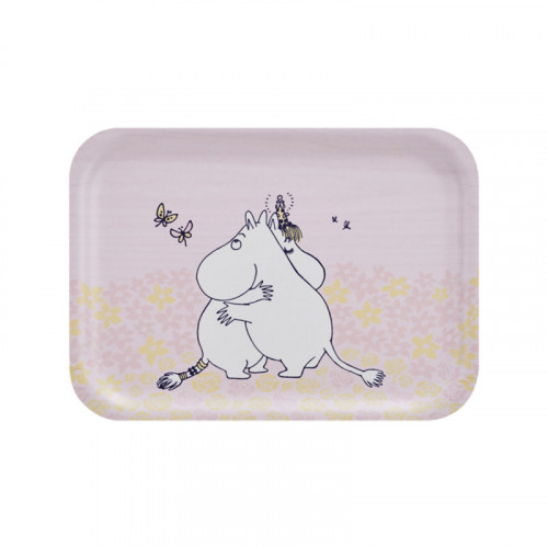 Muurla Moomin Hug Pink / Yellow Tray