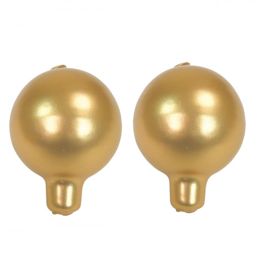 Festivo Metallic Gold Ball Candles - Set of 2