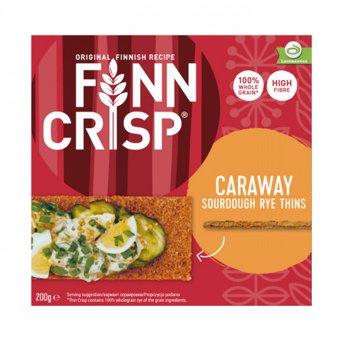 Finn Crisp Caraway Sourdough Rye Thins