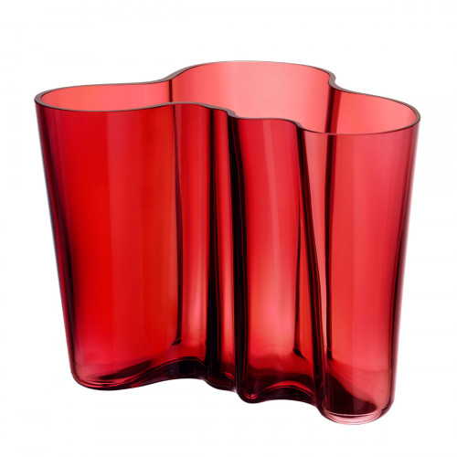iittala Aalto Cranberry Vase - 6-1/4"