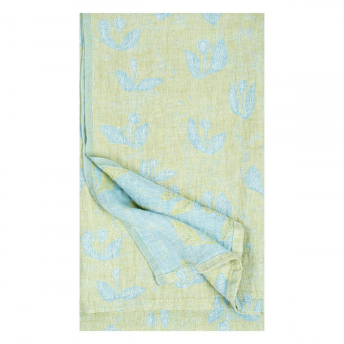 Lapuan Kankurit Kesakukka Lime / Light Blue Tablecloth / Blanket