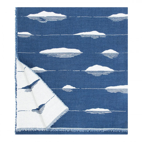 Lapuan Kankurit Merella Blue / White Wool Blanket