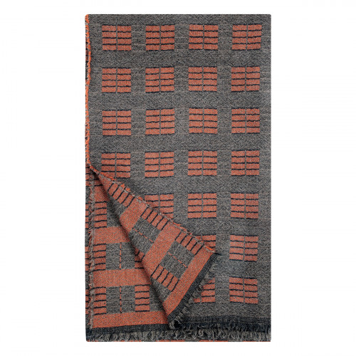 Lapuan Kankurit Toolo Terracotta / Brown / Black Wool Blanket