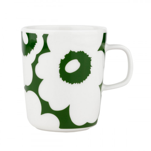 Marimekko Unikko White / Green Mug - Anniversary Edition