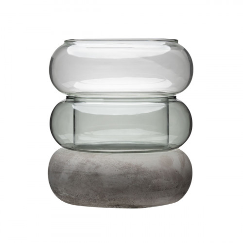 Muurla Gray Bagel Lantern / Vase