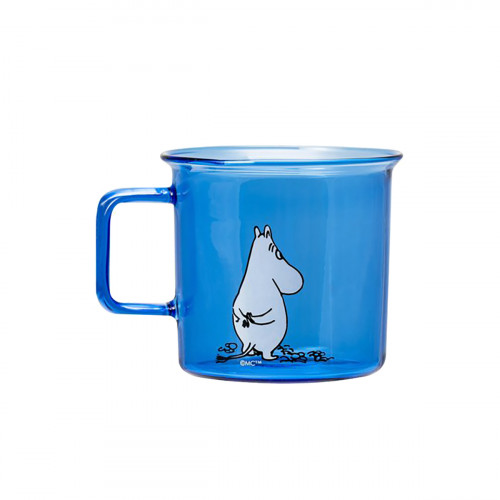 Muurla Moomin Blue Glass Mug
