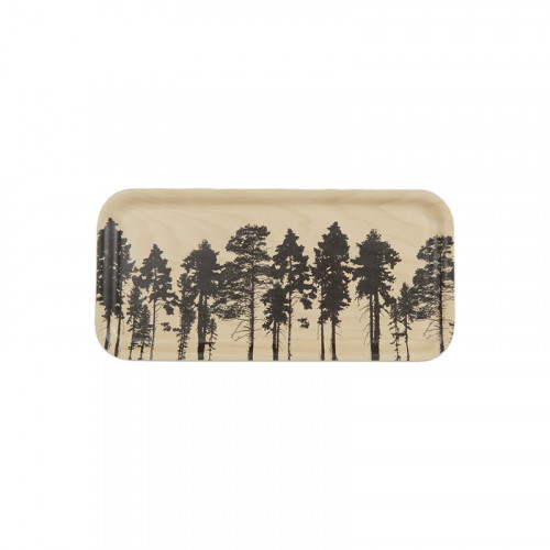 Muurla Nordic Forest Wood / Black Small Tray