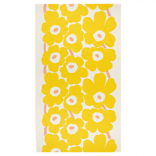 Marimekko Unikko Yellow / Peach / Cream Tablecloth
