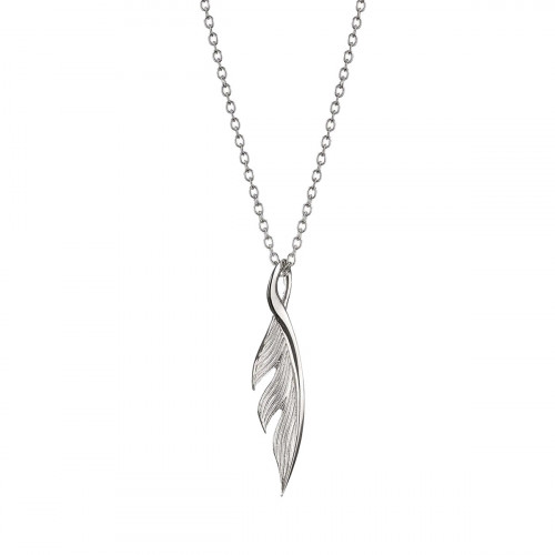 Lumoava Small Feather Pendant Necklace