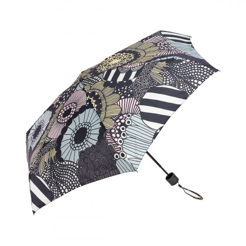 Marimekko Mini Manual Siirtolapuutarha Black / White / Pink / Tan / Grey Umbrella