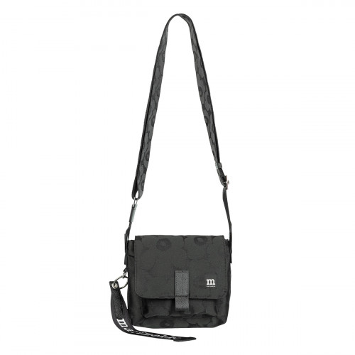 Marimekko Unikko Black Mini Messenger Bag