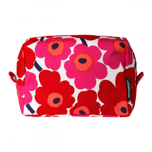 Marimekko Unikko Red Vilja Cosmetic Bag