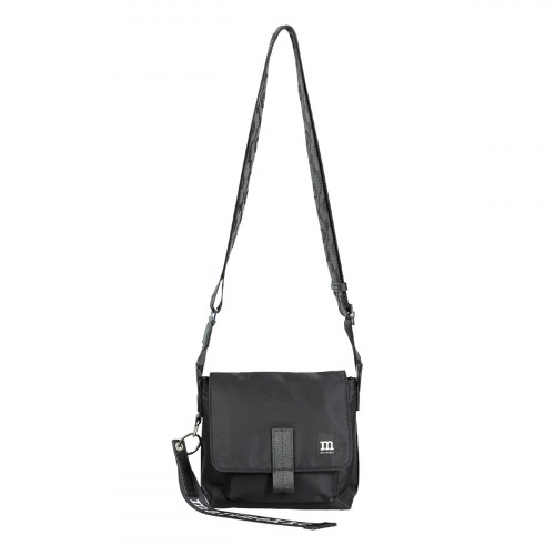 Marimekko Solid Black / Unikko Mini Messenger Bag