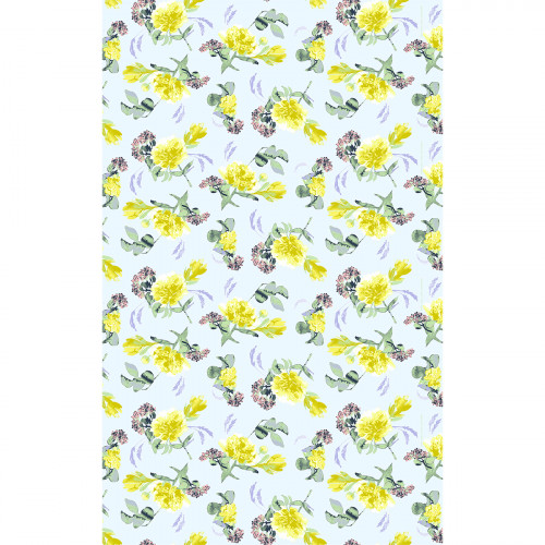 Pentik Huvila Yellow / Green / Pink Cotton Fabric