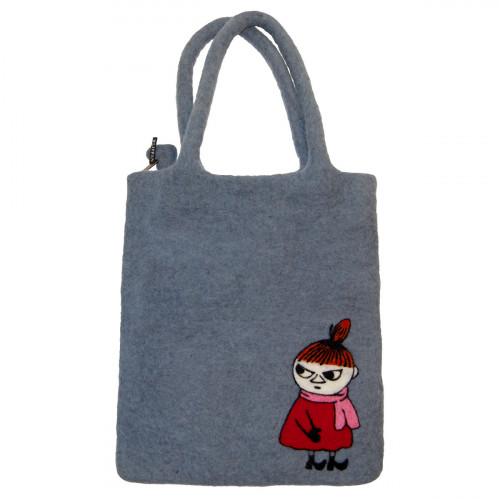 Klippan Moomin Sneaky Little My Grey Felt Wool Bag